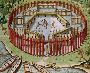 「第3部」からのインディアンビレッジ、1562